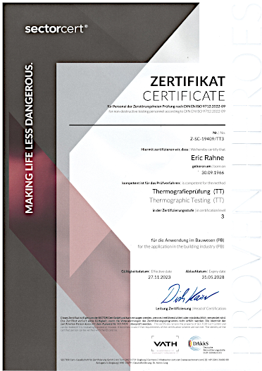 ISO9712 Thermograf Stufe 3 TT Bau (2023)