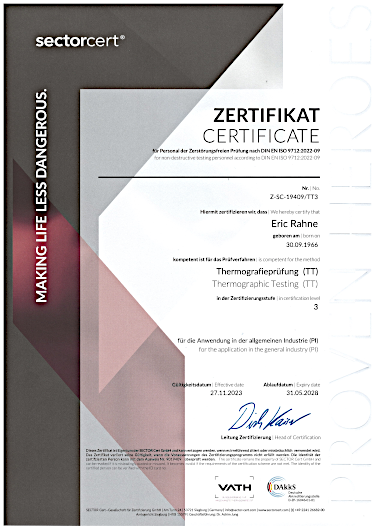 ISO9712 Thermograf Stufe 3 TT Industrie (2023)