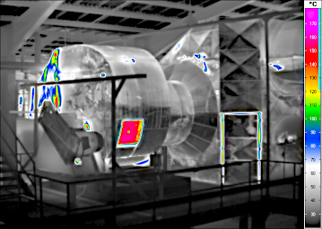 Keine Temperaturmessung an spiegelndem Aluminium (Brennofenabluft-Ventillator)